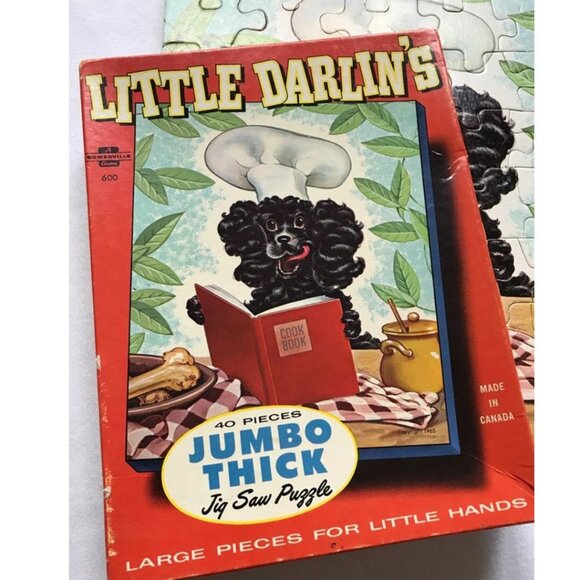 Complete Chef Dog Jigsaw Puzzle by Somerville Made in Canada 1963 - Picture 2 of 4